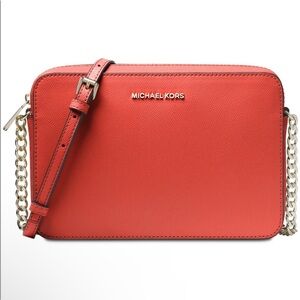 Michael Kors Saffiano leather, orange purse